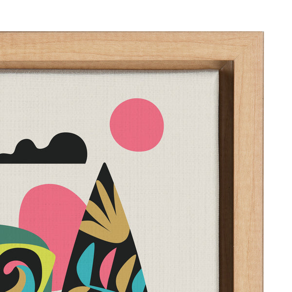 Kate & Laurel Sylvie Mid Century Modern Surf Koala Framed Canvas By Rachel Lee Of My Dream Wall