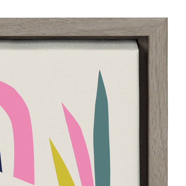 Kate & Laurel Sylvie Mid Century Modern Tiger And Bird Framed Canvas By Rachel Lee Of My Dream Wall