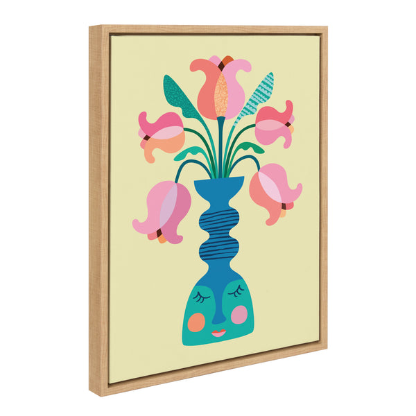 Kate & Laurel Sylvie Mid Century Modern Tulips Framed Canvas By Rachel Lee Of My Dream Wall