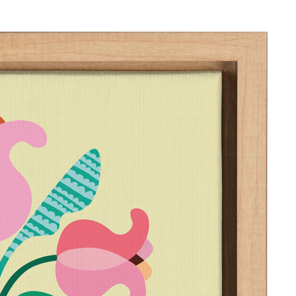 Kate & Laurel Sylvie Mid Century Modern Tulips Framed Canvas By Rachel Lee Of My Dream Wall
