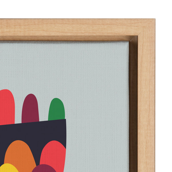Kate & Laurel Sylvie Mid Century Modern Wildflower Framed Canvas By Rachel Lee Of My Dream Wall