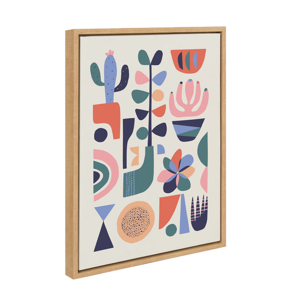 Kate & Laurel Sylvie Mid Century Succulents Framed Canvas By Rachel Lee Of My Dream Wall