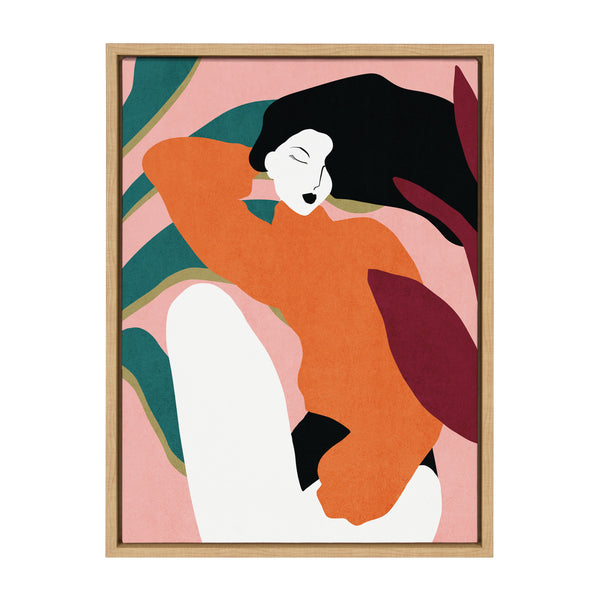 Kate & Laurel Sylvie Midori Framed Canvas By Alexander Ginzburg