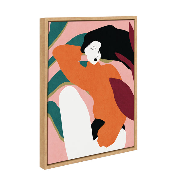 Kate & Laurel Sylvie Midori Framed Canvas By Alexander Ginzburg