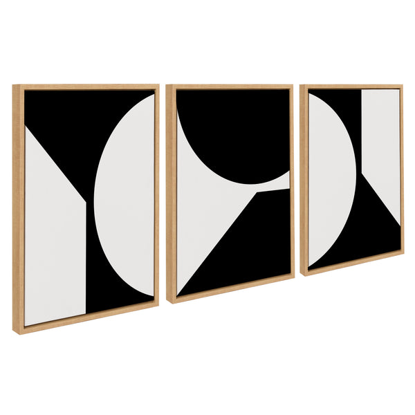 Kate & Laurel Sylvie Minimal Max Mod Set Framed Canvas By The Creative Bunch Studio