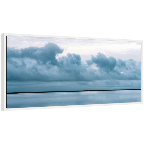 kate & laurel Sylvie Minimalist Sky Reflection In Iceland Framed Canvas by Michael Schauer