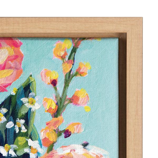 Kate & Laurel Sylvie Miss Mabel's Summer Bouquet Framed Canvas By Rachel Christopoulos