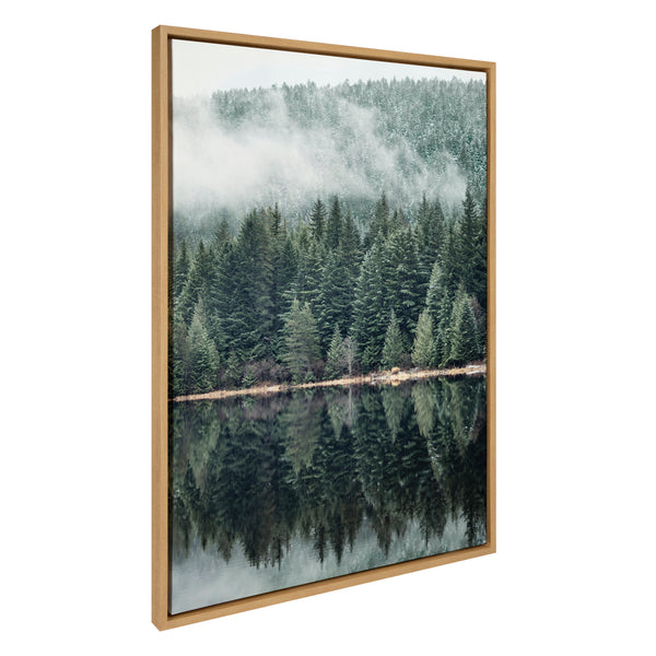kate & laurel Sylvie Misty Forest Framed Canvas by Emiko and Mark Franzen of F2Images