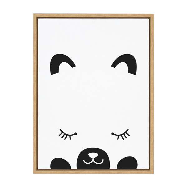 Kate & Laurel Sylvie Modern Baby Bear Framed Canvas By Rachel Lee Of My Dream Wall