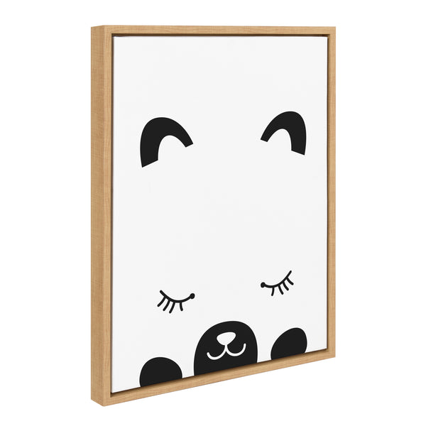 Kate & Laurel Sylvie Modern Baby Bear Framed Canvas By Rachel Lee Of My Dream Wall
