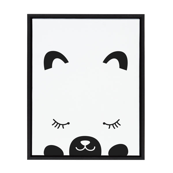 kate & laurel Sylvie Modern Baby Bear Framed Canvas by Rachel Lee of My Dream Wall