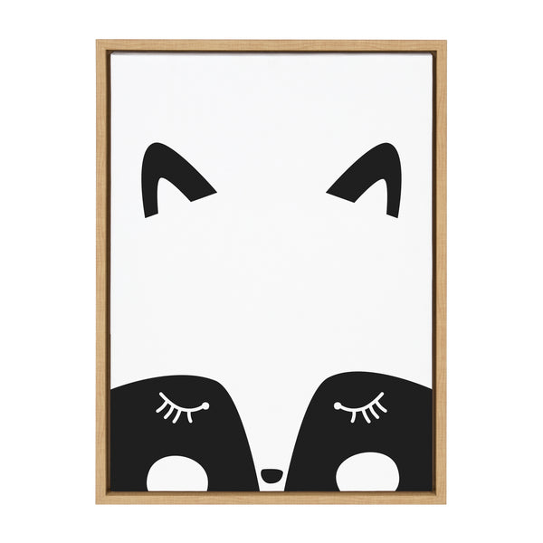 Kate & Laurel Sylvie Modern Baby Fox Framed Canvas By Rachel Lee Of My Dream Wall