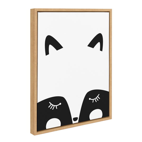 Kate & Laurel Sylvie Modern Baby Fox Framed Canvas By Rachel Lee Of My Dream Wall