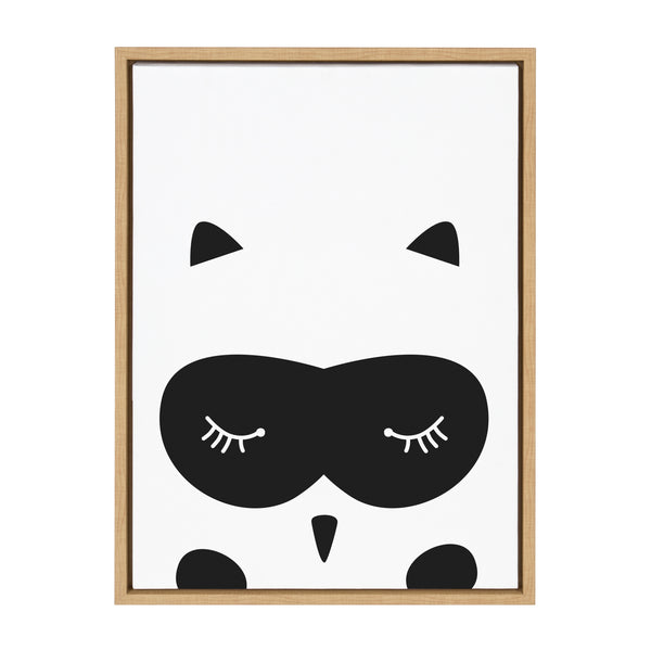 kate & laurel Sylvie Modern Baby Owl Framed Canvas by Rachel Lee of My Dream Wall