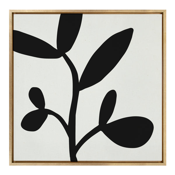Kate & Laurel Sylvie Modern Botanical Neutral Abstract 2 Framed Canvas By The Creative Bunch Studio