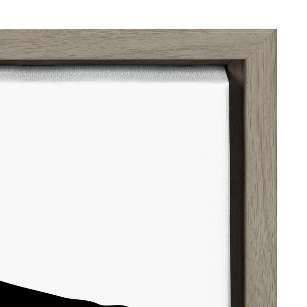 Kate & Laurel Sylvie Modern Meeting Forms Framed Canvas By Statement Goods
