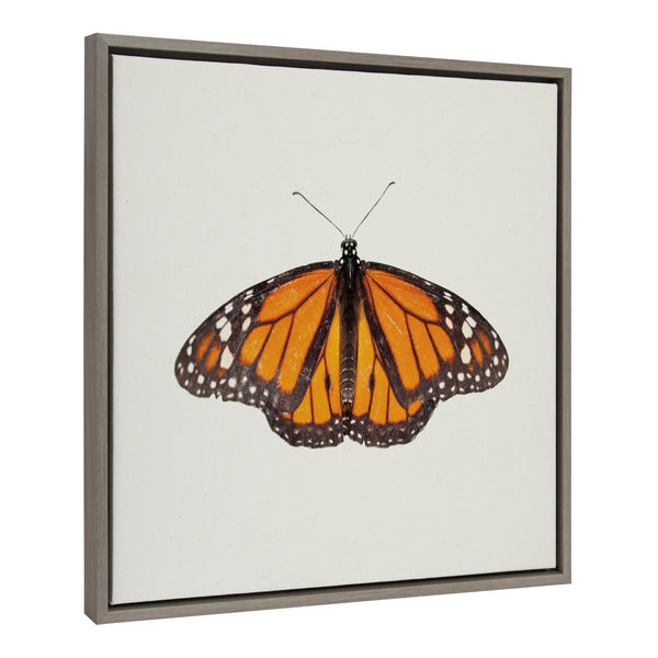 Kate & Laurel Sylvie Monarch Butterfly Framed Canvas By Robert Cadloff Of Bomobob