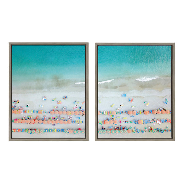 kate & laurel Sylvie Monterosso 6 Framed Canvas Set by Rachel Bolgov
