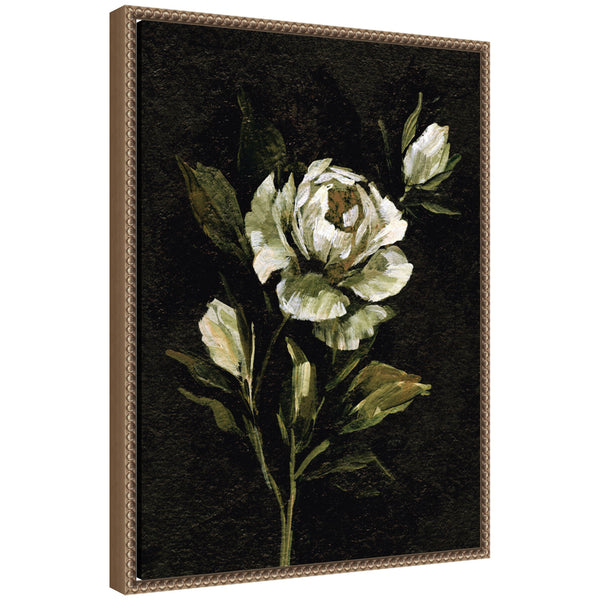 kate & laurel Sylvie Moody Floral 2 Framed Canvas by Annie Quigley