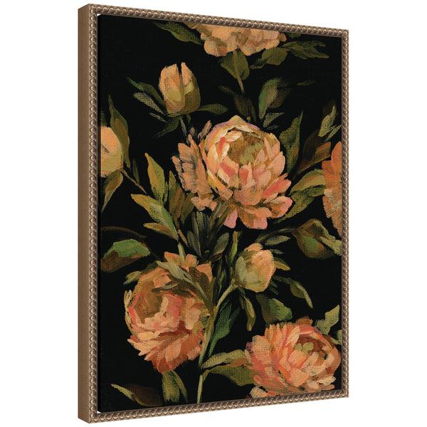 kate & laurel Sylvie Moody Floral 3 Framed Canvas by Annie Quigley
