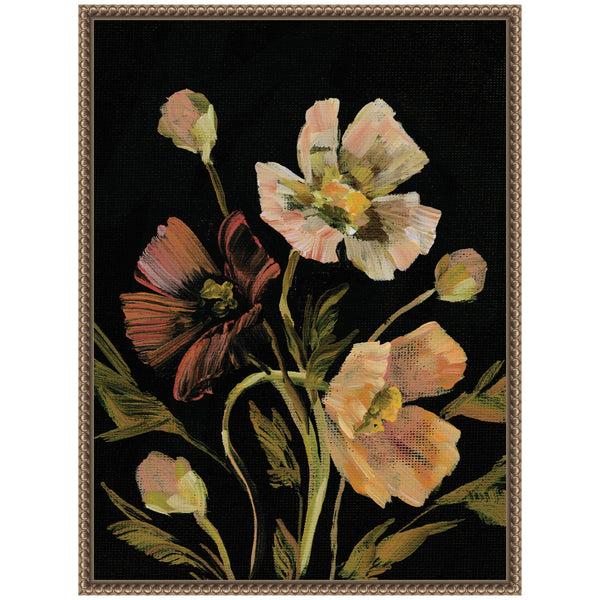 Kate & Laurel Sylvie Moody Floral 5 Framed Canvas By Annie Quigley