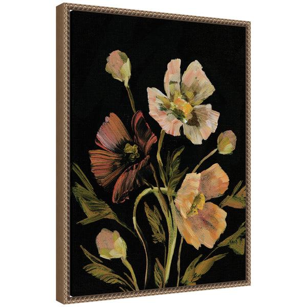 kate & laurel Sylvie Moody Floral 5 Framed Canvas by Annie Quigley