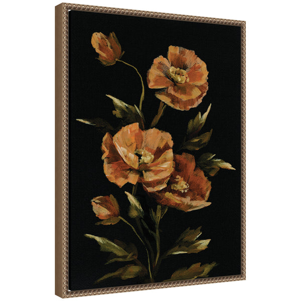 kate & laurel Sylvie Moody Floral 6 Framed Canvas by Annie Quigley