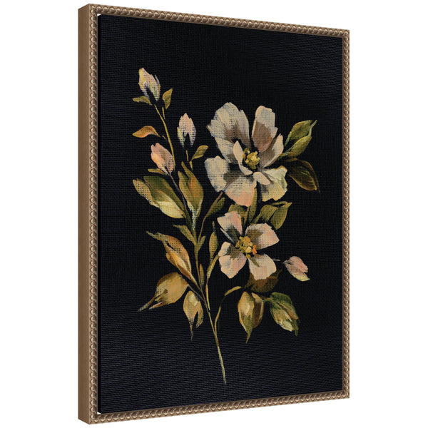 kate & laurel Sylvie Moody Floral 7 Framed Canvas by Annie Quigley