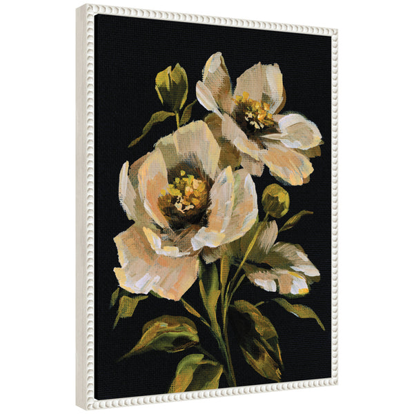 kate & laurel Sylvie Moody Floral 8 Framed Canvas by Annie Quigley