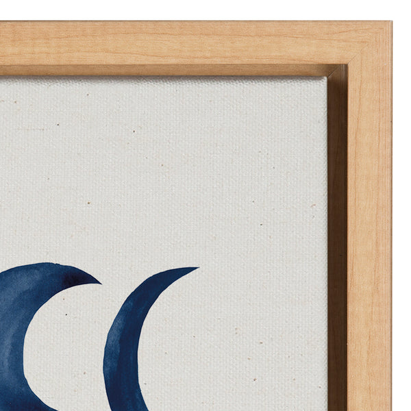 Kate & Laurel Sylvie Moon Phases Framed Canvas By Teju Reval Of SnazzyHues