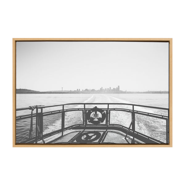 kate & laurel Sylvie Morning Ferry Framed Canvas by Patricia Hasz