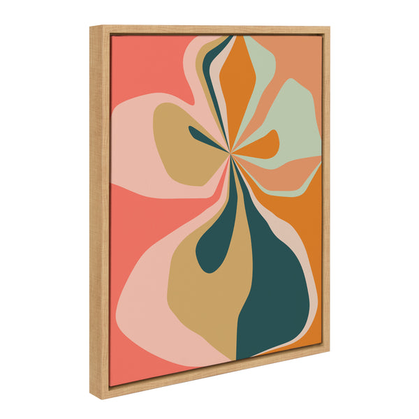 Kate & Laurel Sylvie Morning Hibiscus Framed Canvas By Alicia Bock
