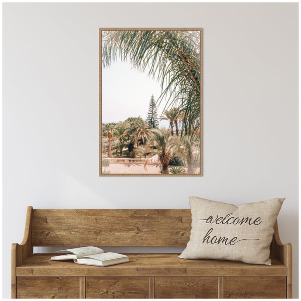 Kate & Laurel Sylvie Morning Walk To The Sea Framed Canvas By Alicia Abla