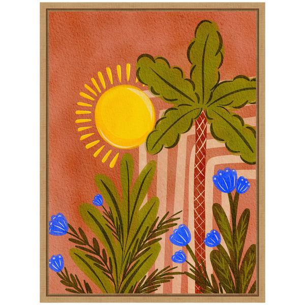 Kate & Laurel Sylvie Moroccan Forest Framed Canvas By Nikita Jariwala