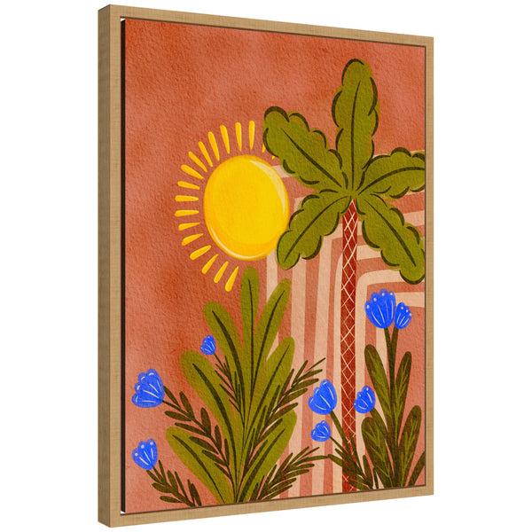 kate & laurel Sylvie Moroccan Forest Framed Canvas by Nikita Jariwala