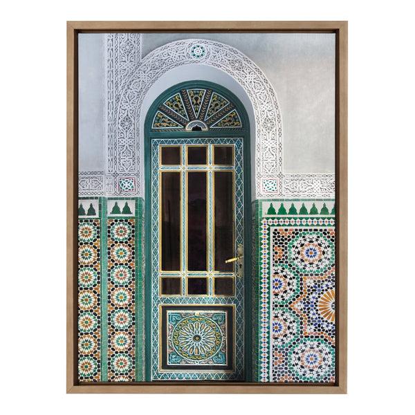 kate & laurel Sylvie Morocco Essaouira Door Framed Canvas by Golie