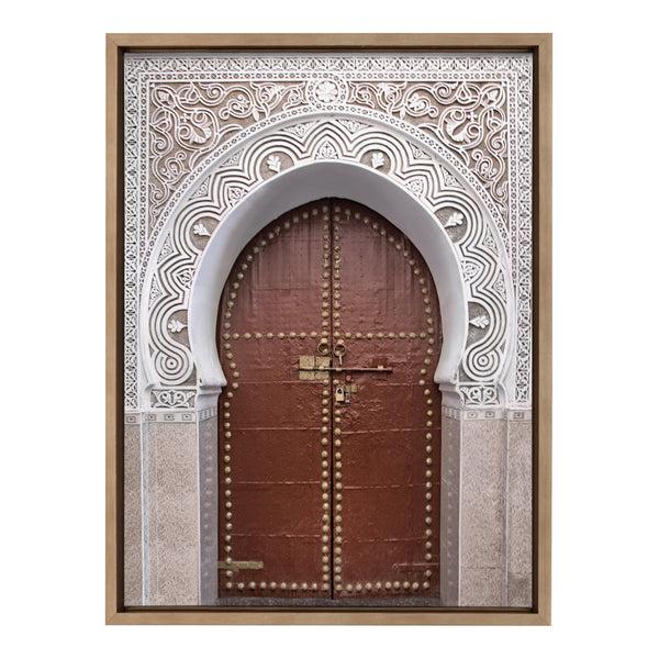 kate & laurel Sylvie Morocco Marrakech Door Framed Canvas by Golie