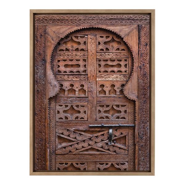 kate & laurel Sylvie Morocco Marrakech Door II Framed Canvas by Golie