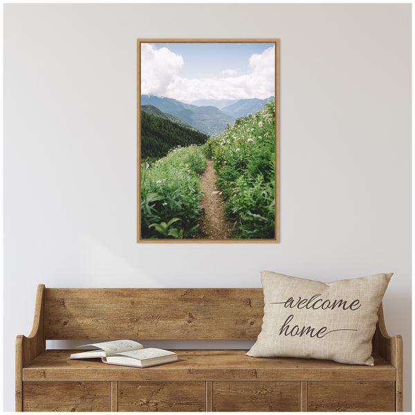 Kate & Laurel Sylvie Mountain Trail Scenic Landscape Framed Canvas By Patricia Hasz Of Patricia Rae Photography