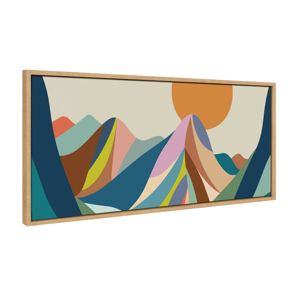 Kate & Laurel Sylvie Mountains Crop Framed Canvas By Rachel Lee Of My Dream Wall