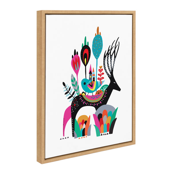 Kate & Laurel Sylvie Move House Framed Canvas By Rachel Lee Of My Dream Wall