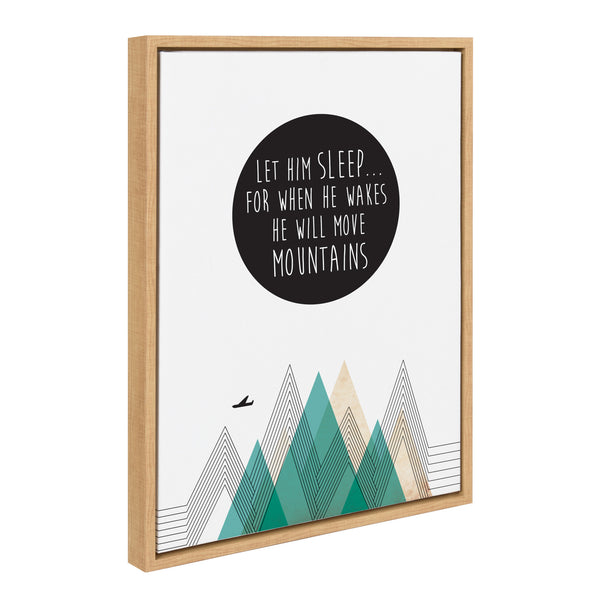 Kate & Laurel Sylvie Move Mountains Framed Canvas By Rachel Lee Of My Dream Wall