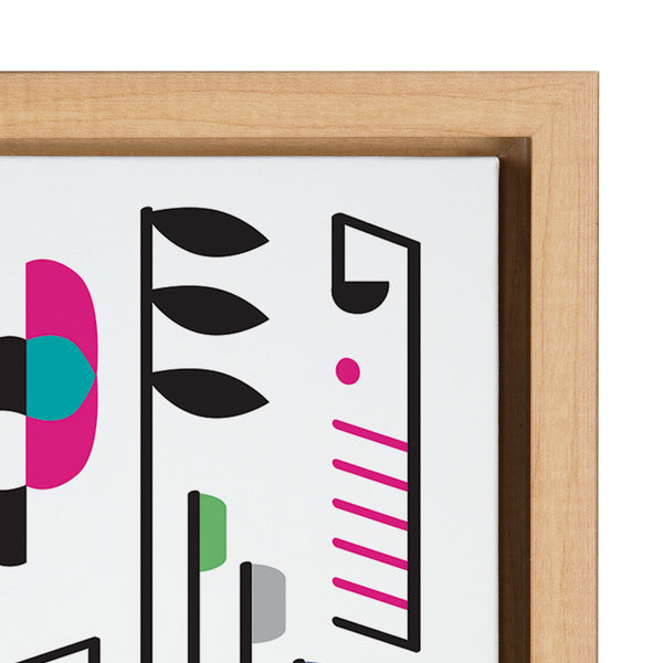 Kate & Laurel Sylvie Music Notes Framed Canvas By Rachel Lee Of My Dream Wall