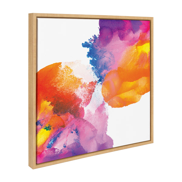 Kate & Laurel Sylvie My First Kiss Framed Canvas By Mentoring Positives
