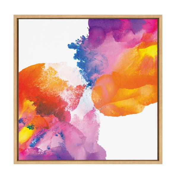 kate & laurel Sylvie My First Kiss Framed Canvas by Mentoring Positives