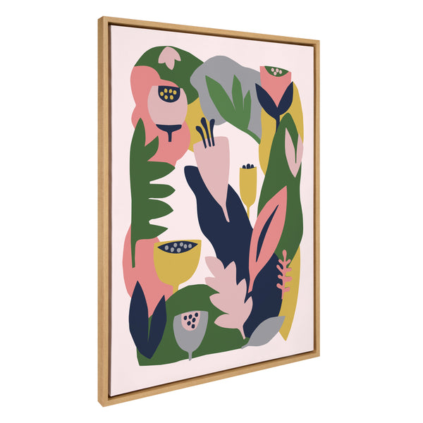 Kate & Laurel Sylvie Myriam's Garden Framed Canvas By Myriam VanNeste