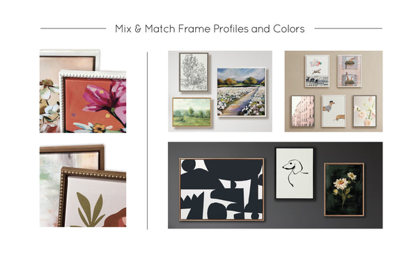 Kate & Laurel Sylvie Neutral Blue Elegant Country Wildflowers Framed Canvas Art Set By The Creative Bunch Studio