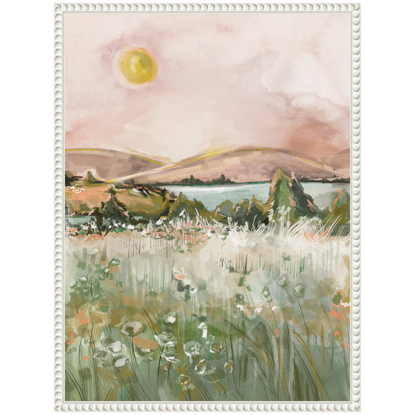 Kate & Laurel Sylvie Neutral Landscape 02 Framed Canvas By Annie Quigley