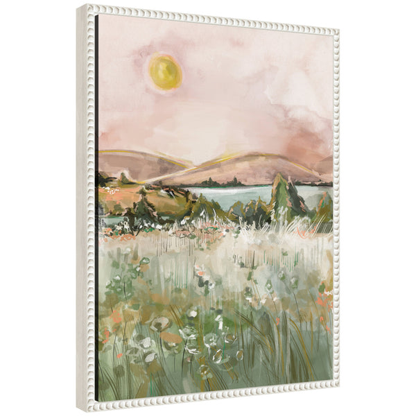 kate & laurel Sylvie Neutral Landscape 02 Framed Canvas by Annie Quigley