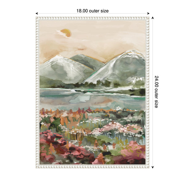 Kate & Laurel Sylvie Neutral Landscape 03 Framed Canvas By Annie Quigley